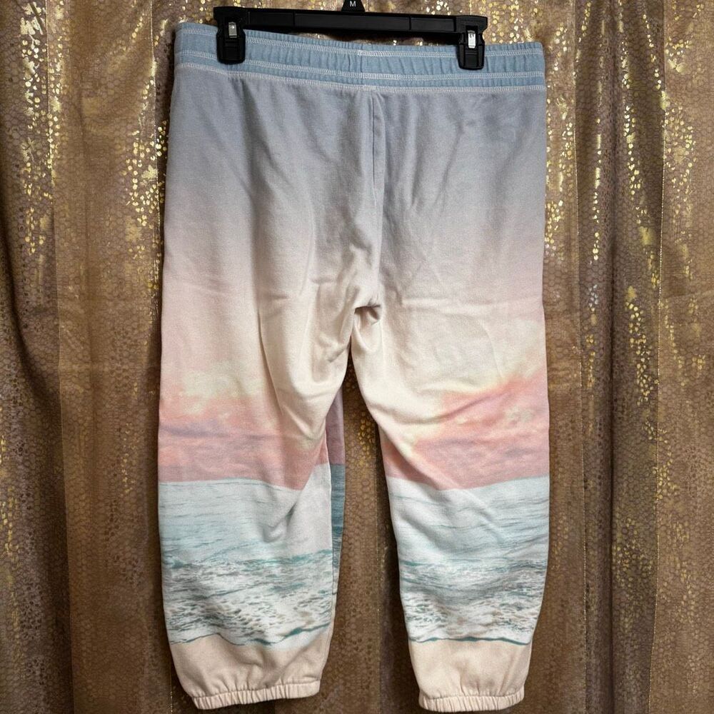 Victorias Secret Limited Edition Tropical Beach Print Ankle Sweatpants Medium - Picture 2 of 7